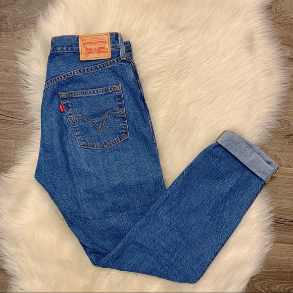 Levi’s 501 Medium Wash Blue Denim Jeans 25 - Picture 2 of 15